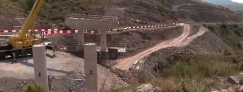 CYOPSA avanza en la ejecución del Itinerario 9 del Plan Extraordinario de Carreteras en Aragón, con la construcción de un nuevo viaducto en la A-226 (Cedrillas)