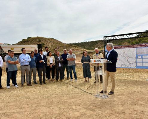 CYOPSA participa en la visita institucional al tramo ITI 4 del Plan Extraordinario de Carreteras del Gobierno de Aragón