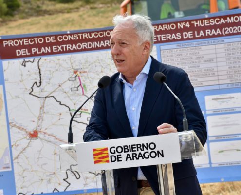CYOPSA participa en la visita institucional al tramo ITI 4 del Plan Extraordinario de Carreteras del Gobierno de Aragón