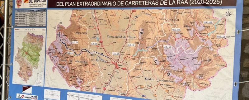 CYOPSA-SISOCIA constata el importante avance de las obras del Itinerario 9 del Plan Extraordinario de Carreteras de Aragón